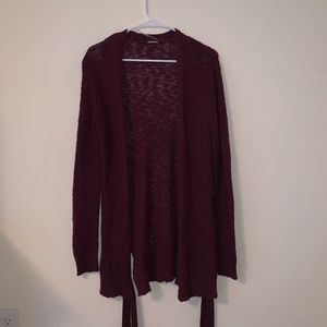 Burgundy cardigan
